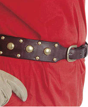 Studded leather belt brown large. Windlass Steelcrafts. Marto